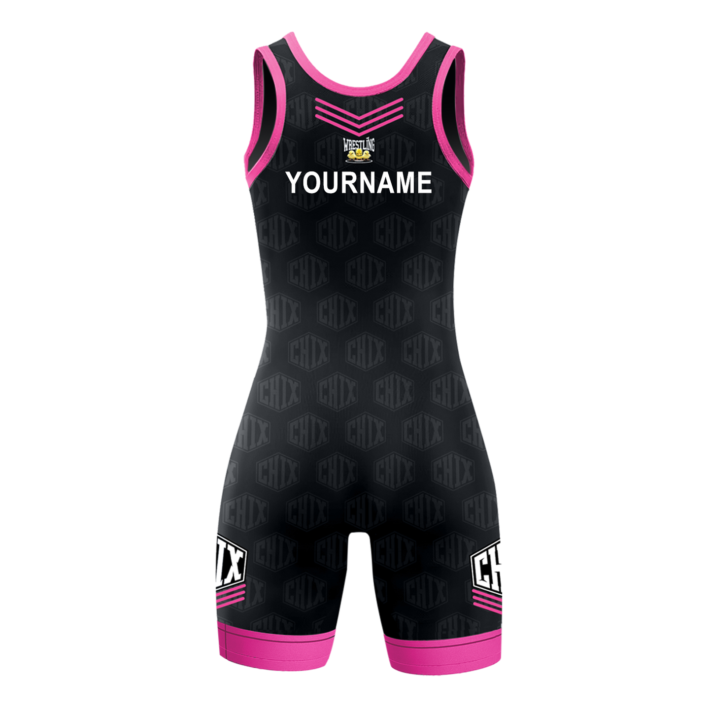 Wrestling Chix Custom Girls' Singlet – Personalized Nameplate