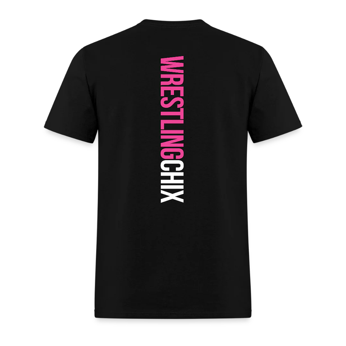 WrestlingChix Vertical Backdrop Tee – Bold Edition