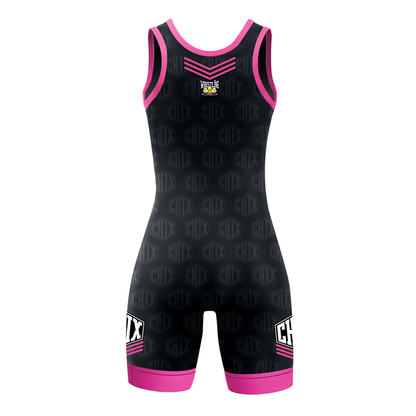 Wrestling Chix Custom Girls' Singlet – Personalized Nameplate