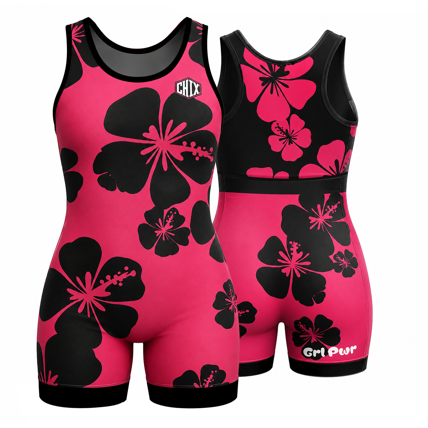 Hibiscus Bloom Women’s Wrestling Singlet