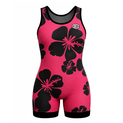 Hibiscus Bloom Women’s Wrestling Singlet