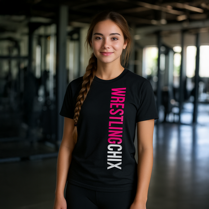 WrestlingChix Vertical Backdrop Tee
